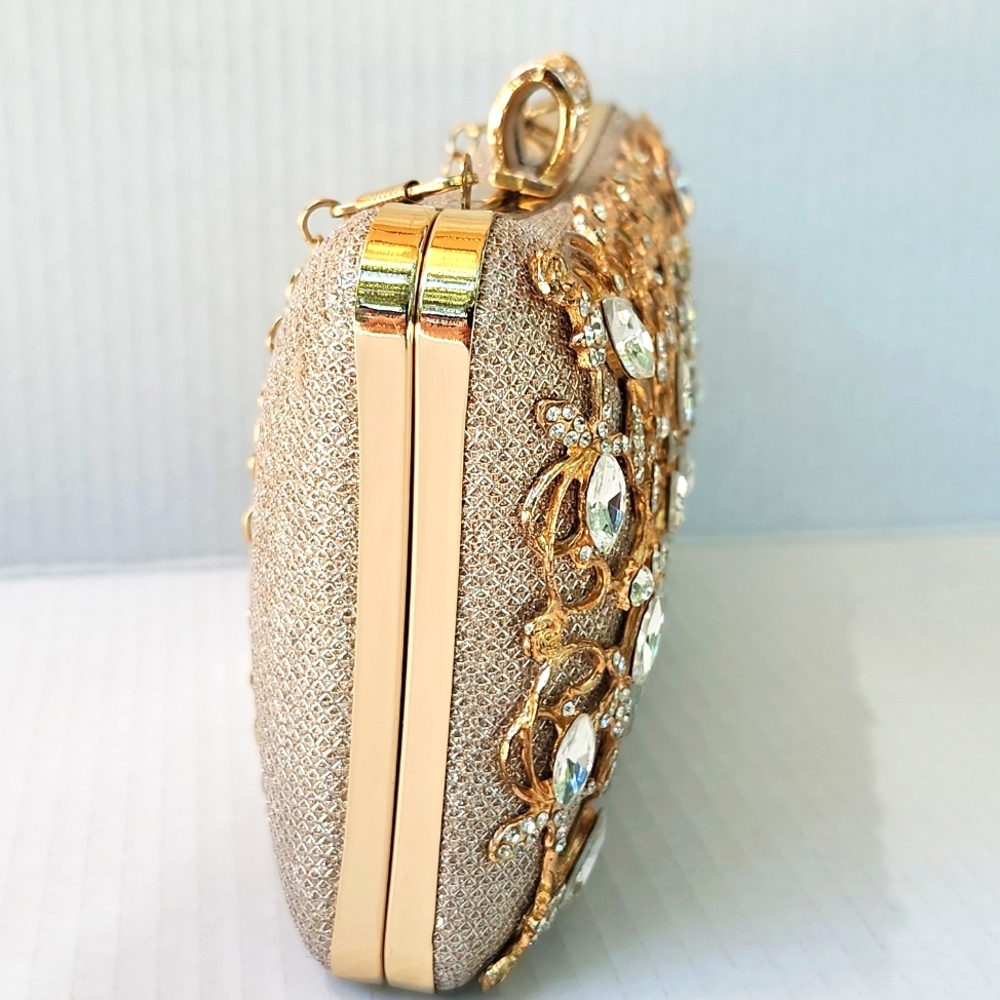 ELEGANT HARD SHELL EVENING BAG - Picture 3 of 10